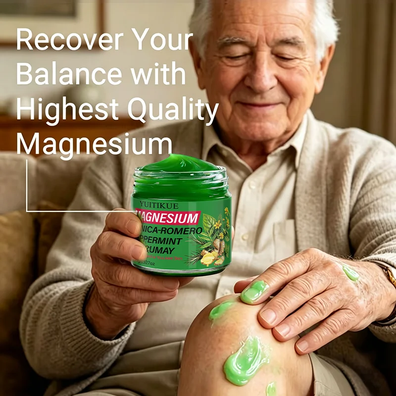 YUITIKUE Natural Plant Magnesium Joint Cream Soothe Tense Muscles Whole Body Sports Massage Ointment