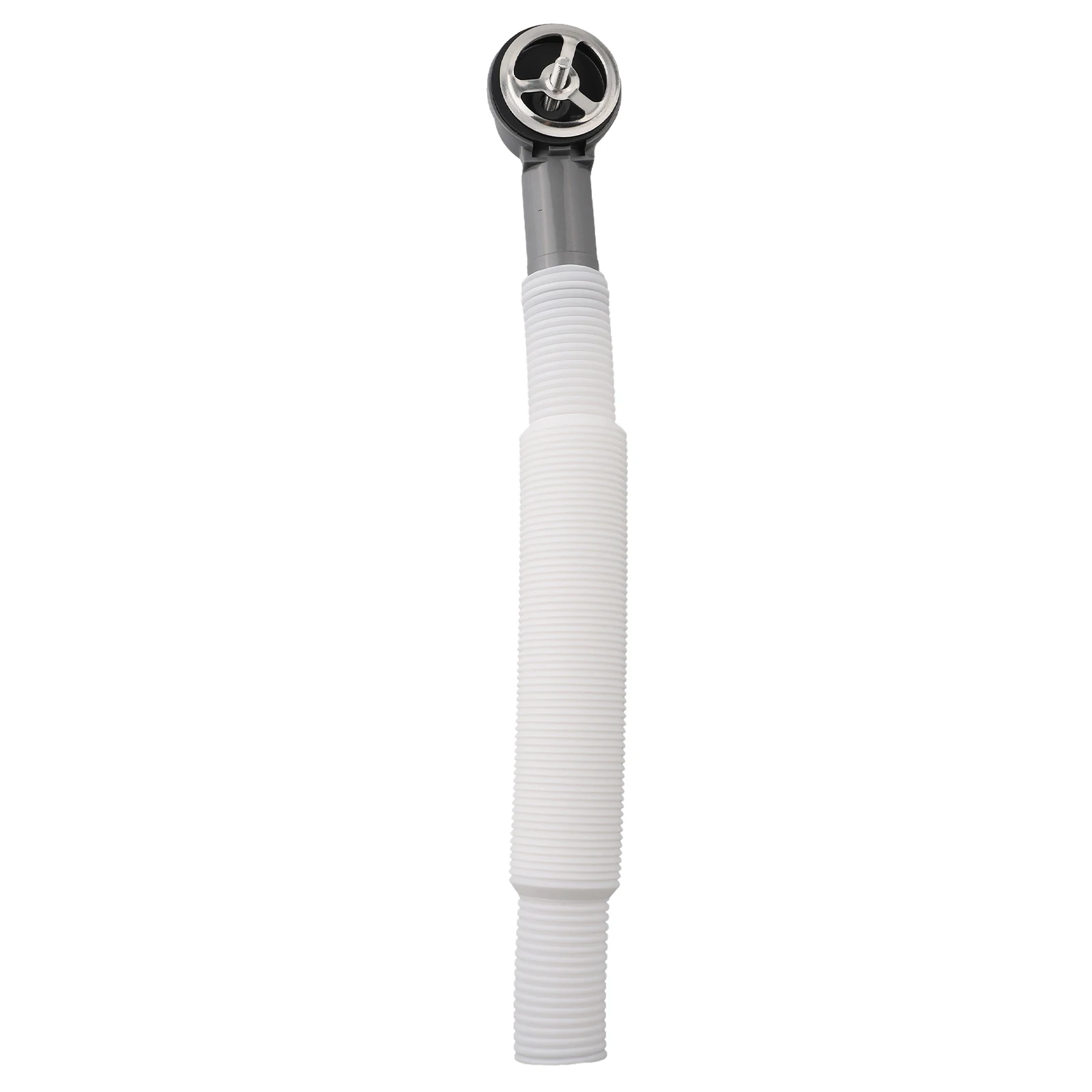 Bathroom Use Gray Sink Drainer Overflow System Compatible Pipe Round Interface Reliable Material Smooth Water Overflow