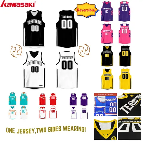 Custom Reversible Basketball Jersey Personalized Printed Your Name and Number Team Sports Uniform For Men Women kids