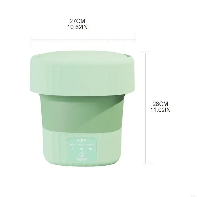 918d 6.5L Портативная мини -стиральная машина складная стиральная машина для носков для квартирного кемпинга.