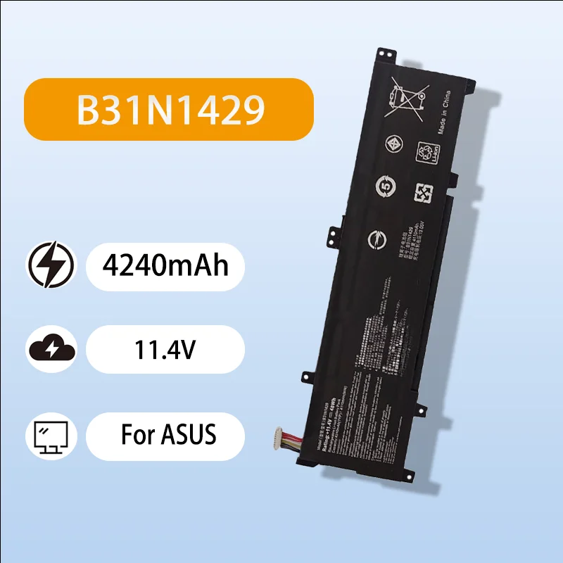 

Premium B31N1429 Laptop Battery For ASUS V505L A501LB5200 K501L K501U 11.4V 4240mAh Safe Durable High Performance Battery