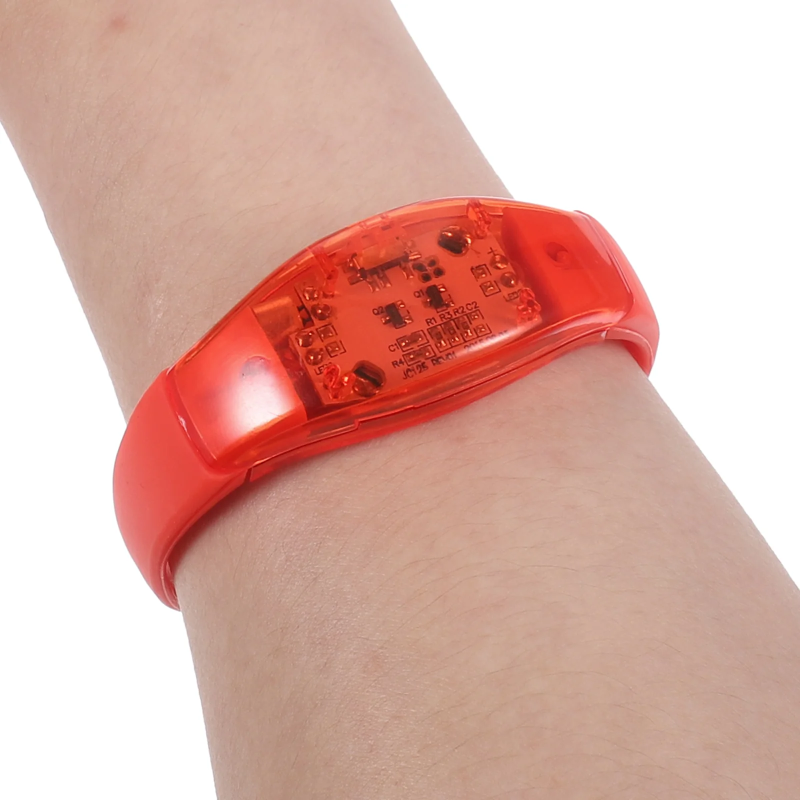

Voice Controlled LED Light Bracelet Glow in Dark Silicone Bangle Wristband for Parties Concerts Nightclub Events Bright