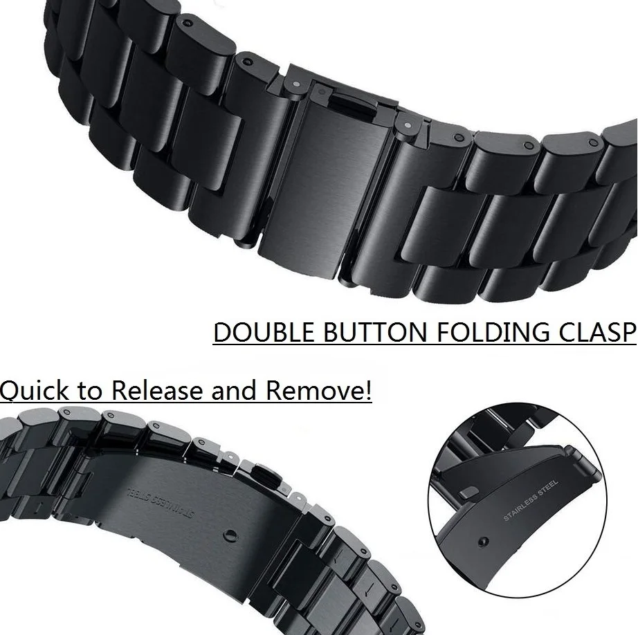 Watchband For Xiaomi IMILAB KW66 Smart Watch Band Wristband Classic Business Metal Stainless Steel Strap Replacement Bracelet