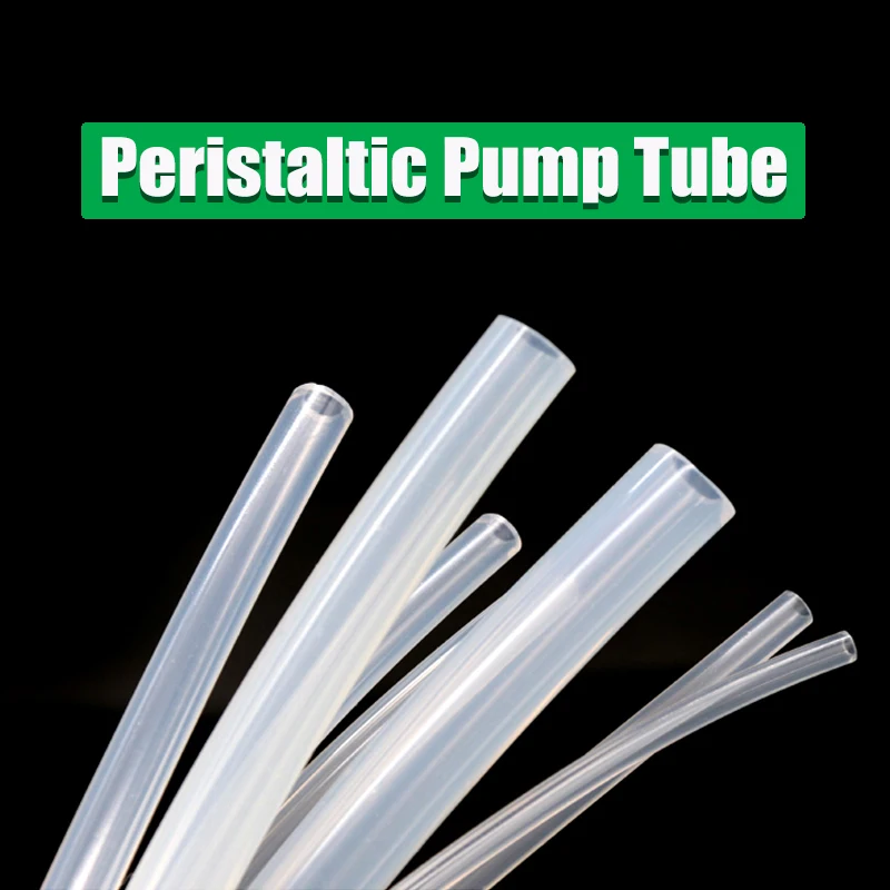 

1M Peristaltic Pump Tube ID 0.8 1 1.6 2.4 3.2 4.8 6.4 7.9 9.6 12.7mm Transparent Flexible Nontoxic Food Grade Soft Silicone Hose