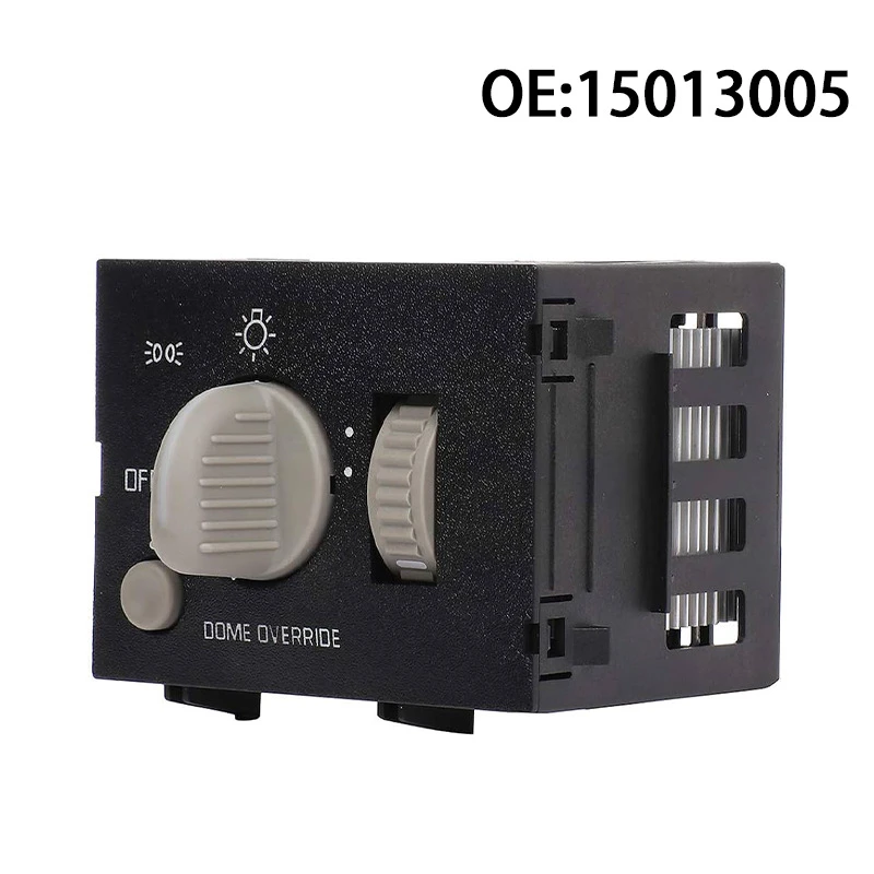 15013005 Headlight Switch Dash Dimmer Light Switch for 1995-1999 Chevy GMC Truck Silverado C1500 K1500 Express 93443101