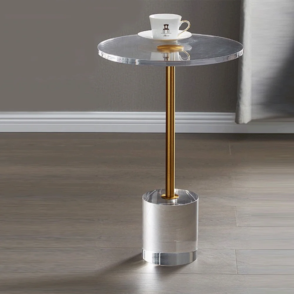 Modern Coffee Table with Gold Metal Frame Durable & Easy to Clean Storage for Living Room Hotel Use Home Furniture