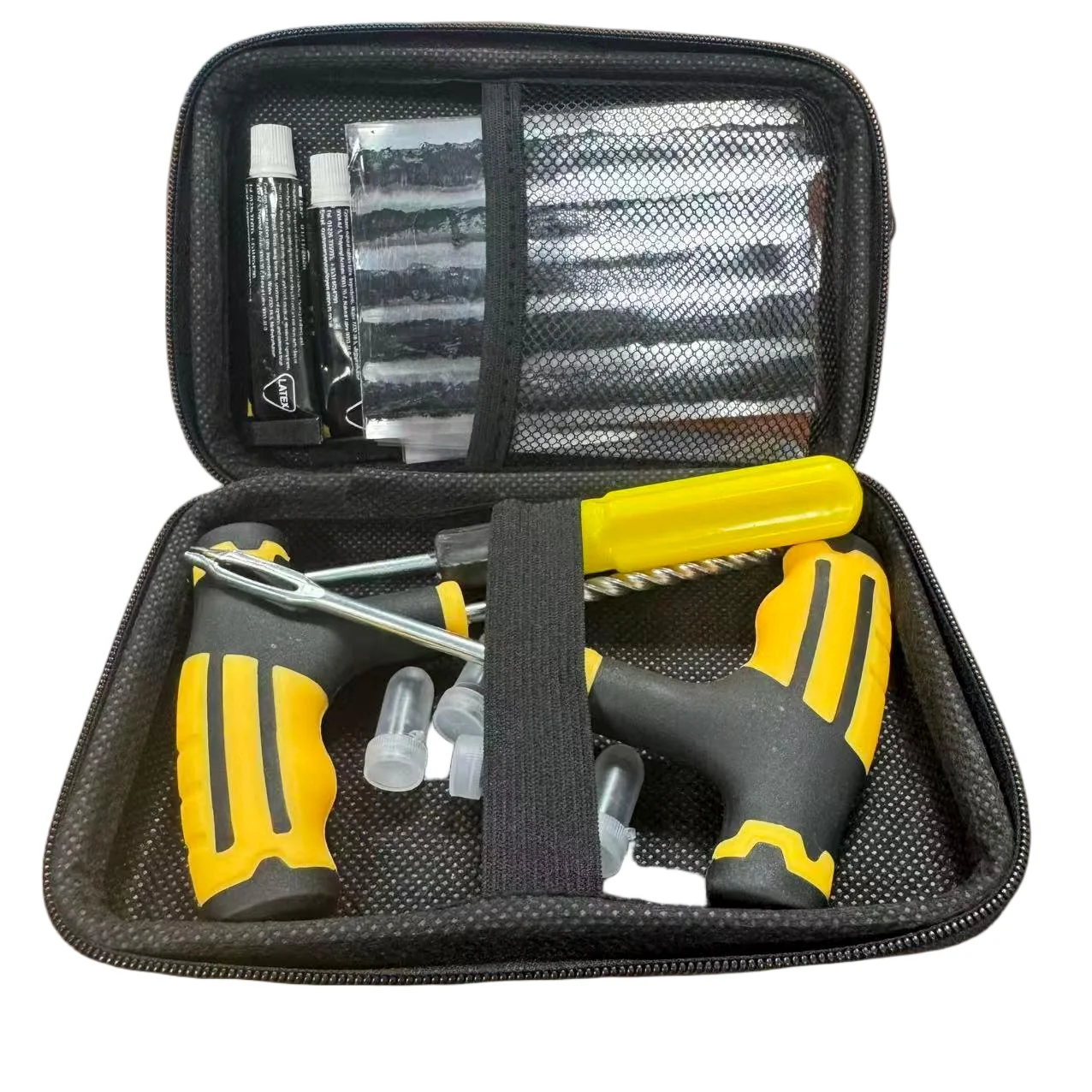 Universal Emergency Plug Flat Tire Repair Kit to Fix Punctures,Professional Heavy Duty Motorcycle Emergency Tool Car Accessories