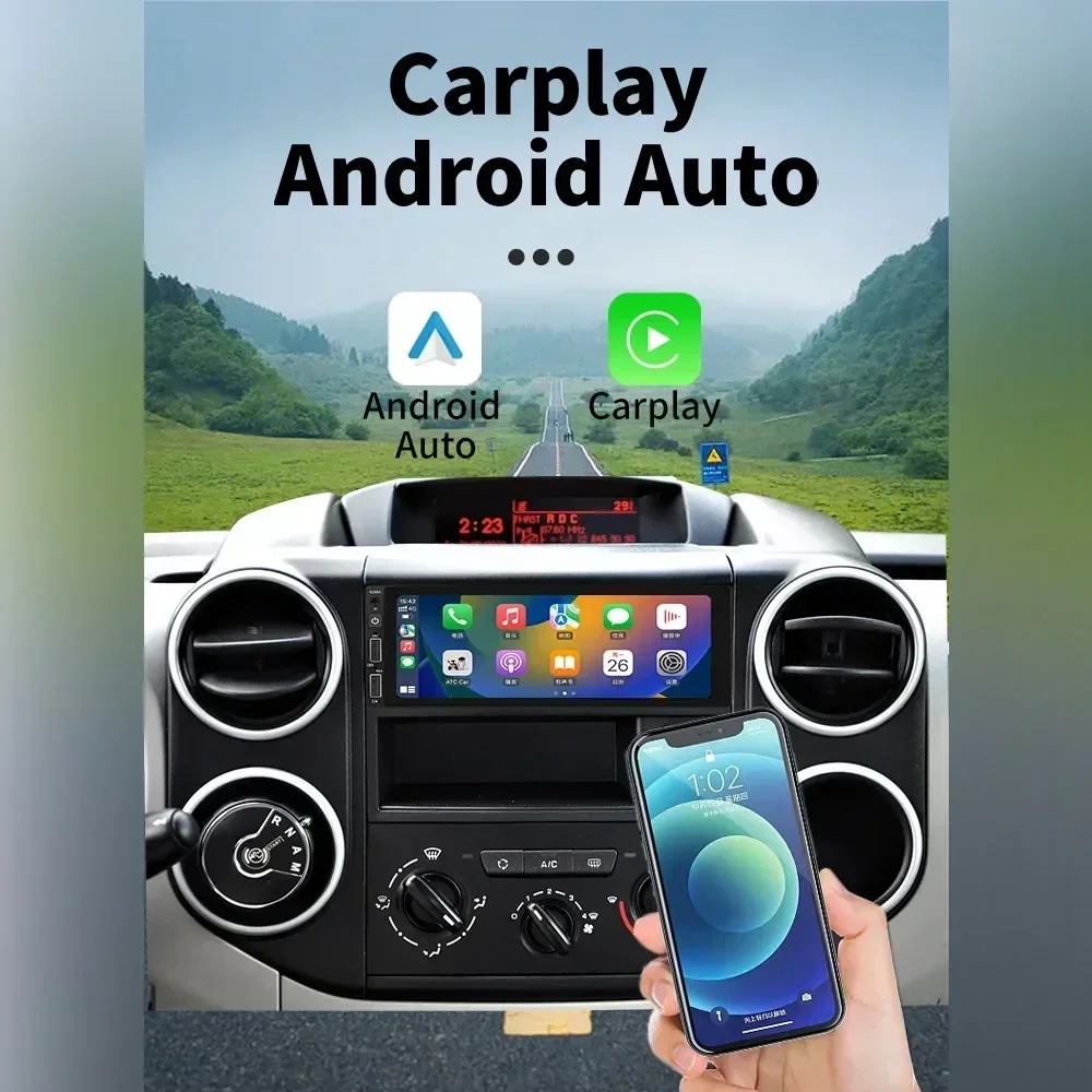 1 din android rádio carro multimídia para citroen c4 grand picasso 2006-2013 unidade principal estéreo carplay autoradio gps android auto