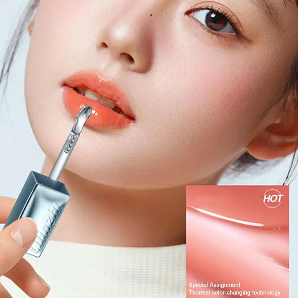 

Lip Enrichment Essence Honey Moisturizing Hydrating Warm-Sensation Color-Changing Lip Oil Anti-Dry Warm Color Lip Oil
