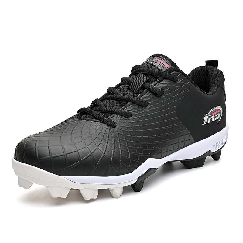 

Men's High-Performance Baseball Cleats Shoes for Outdoor Man Gym Training Softball Sneakers Quality Black White