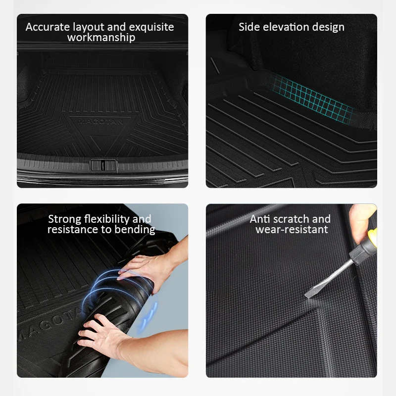 For Nissan X-Trail X Trail XTrail T32 2014-2021 2019 2018 2017 2016 Car Trunk Mat Waterproof Protective Storage Pad EVA Material