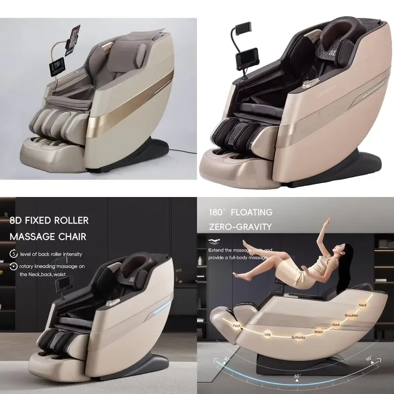 3D 4D Massage Chair Full Body Zero Gravity Electric High End Home Use 2025 New Model for Europe Market