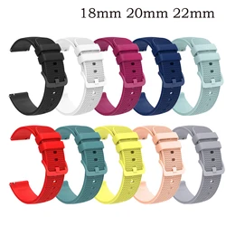 Premium Silicone Watchband WatchStrap Silicone Bracelet Quick Release Rubber Strap WristBand 18mm 20mm 22mm Width Replacement