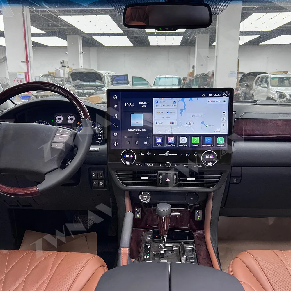 Android 13 For Lexus LX 570 LX570 2007 - 2015 Tesla Style Car Radio Multimedia Video Player Carplay GPS Navig Stereo Head Unit