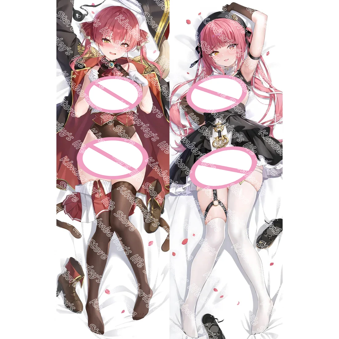 

Anime Virtual YouTuber Houshou Marine Dakimakura Hugging Body Pillow Case Japanese Otaku Loli Pillow Cushion Cover Bedding