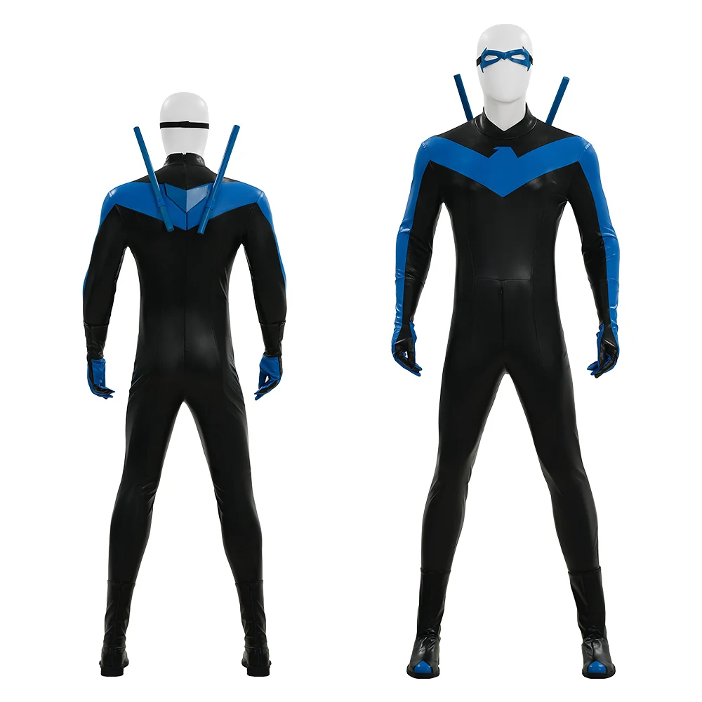 

Full Set Custom Made Nightwing Cosplay For Adult Men Comic Version Slim Fit Halloween Christmas Outfit