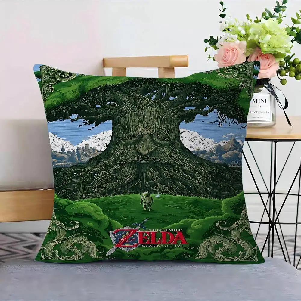 Legend Video Game Z-Zeldas Cushion Cover Polyester Sofa Cushions Decorative Throw Pillows Home Decoration Pillowcover view 4