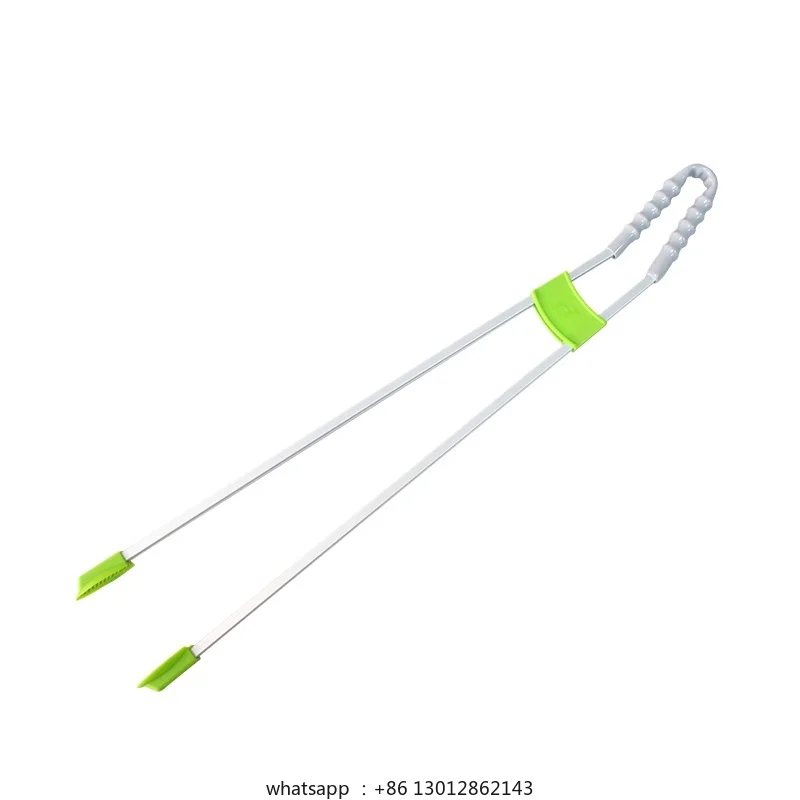 

Long handle sanitary pliers, extended clip