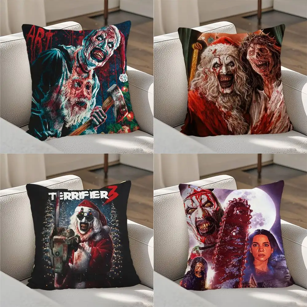 

Horrible T-Terrifier 3 Pillow Case Luxury Double-sided For Car Pillows 45x45 Cushions Cover Home and Decoration Sofa Pillow case