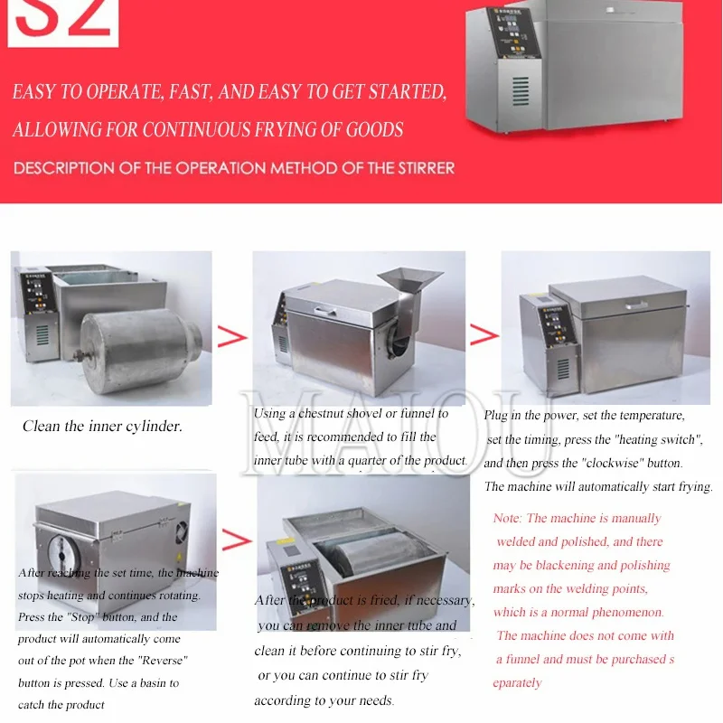 220V Electric 4KG Nut Grain Coffee Roaster Machine Commercial Small Beans Peanut Pistachio Almond Chestnut Roasting Machine