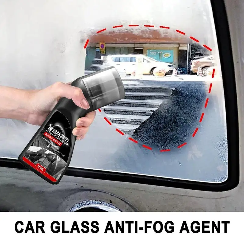 Anti Fog Car Window Spray Car Defogger Coating Agent Glass Cleaner Car Window Defogger Cleaning Supplies Rainproof Windshield