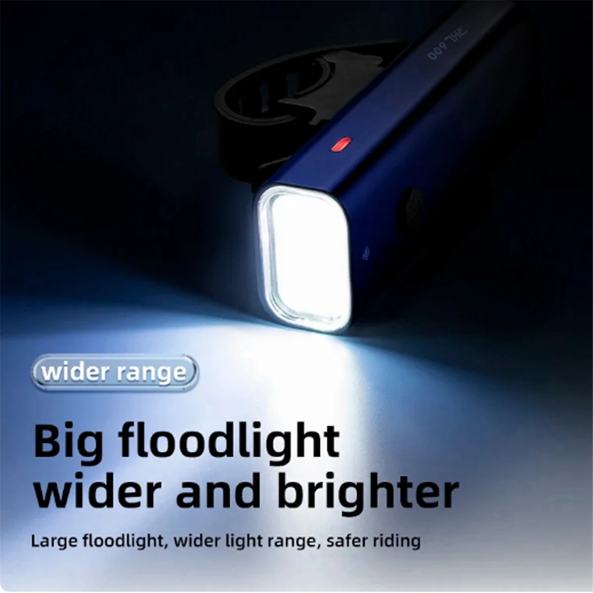 New ROCKBROS 800LM USB Rechargeable Bicycle Front Light Cycling Headlight Super Bright Flashlight Bike Headlight