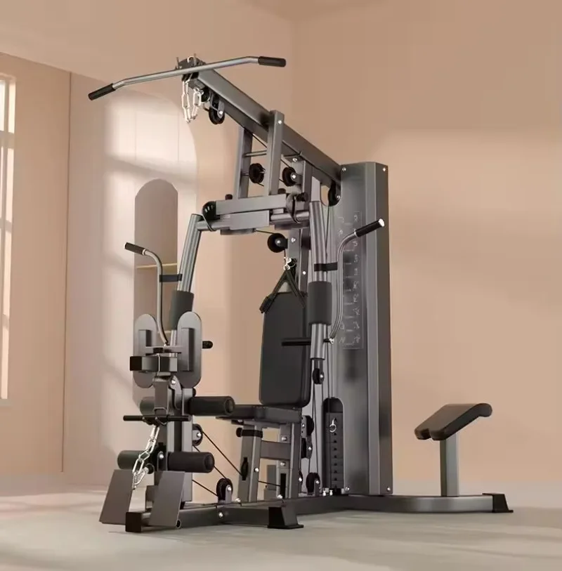 YTNJ Oem All-in-one Home Fitness Equipment Full-workout Multi-function Station With Metal Weight Stack Pulley System