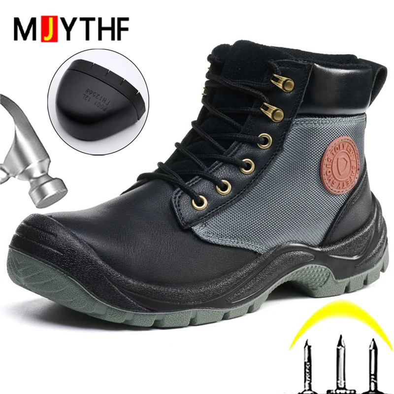 Man Indestructible shoes Work Boots Men Anti-smash Anti puncture Safety boot for engineers Anti-static Protection Shoes Non-slip