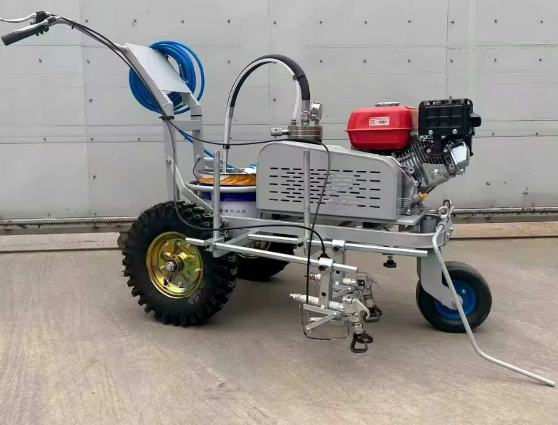 Push-Type Cold-Spray Road Marking Machine, 1-Year Warranty, for Traffic Lanes and Parking Spaces