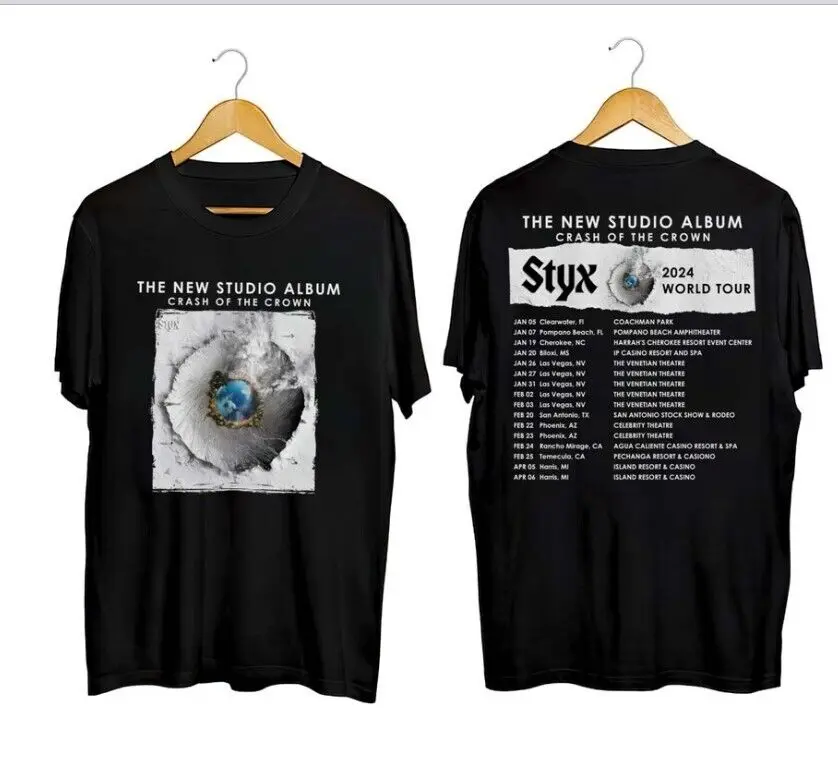 

Styx Band Tour 2024 Shirt, 2024 Styx And Foreigner Band Tour Shirt, Styx Fan Gif