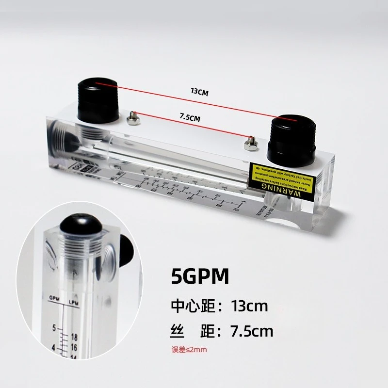 Industrial Panel Mount Liquid Flowmeter Anti-corrosion Float Type Rotameter for Water & Liquid Monitoring