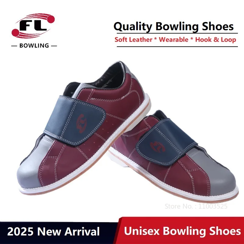 

Men Women Indoor Bowling Shoes Non-slip Wear-resistant Sneakers Soft PU Leather Sports Bowling Shoes Lightweight Trainers