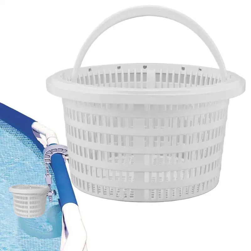 

Pool Skimmer Basket Replacing Strainer Basket Compact Pool Supplies Skimmers With Handle For Removing Leaves Grass Hair Scum