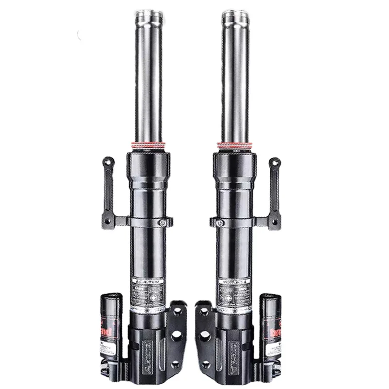 QS2 Front Shock Absorber for Pedal Motorcycle New Condition with 33 Cores and Nitrogen Cylinder Damping Adjustment