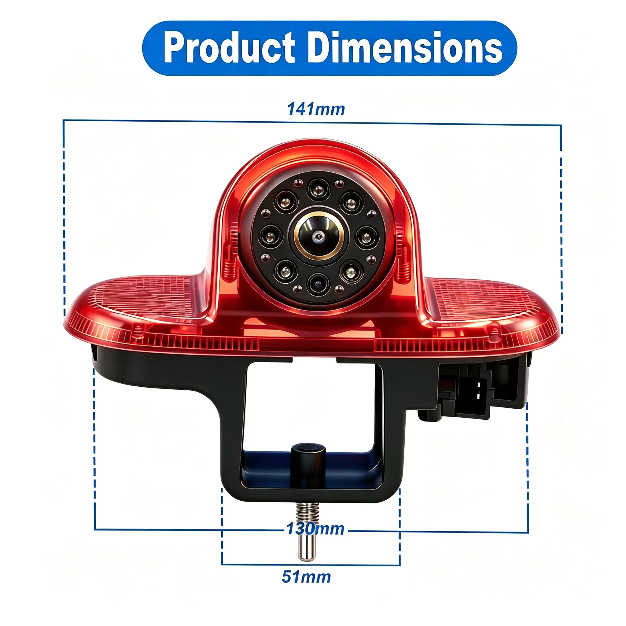 AHD 1080P Rückfahrkamera für die Bremsleuchte, passend für Renault Trafic 2001-2014, Opel Combo 2001-2011, Vauxhall Vivaro 2001-2014. – Detail 10
