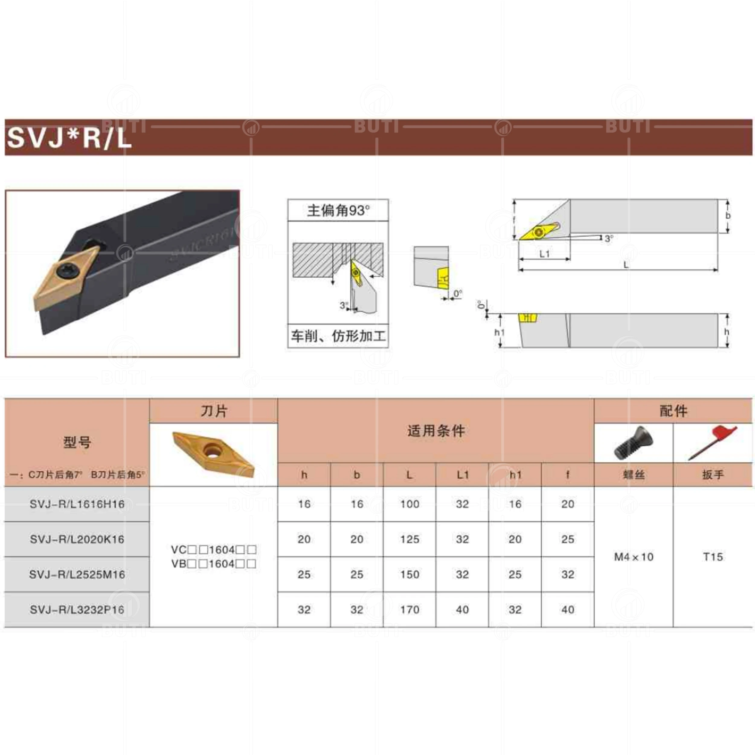 DESKAR 100% Original CNC Lathe Tool SVJBR/L SVJCR/L 1212/1616/2020/2525 External Turning Tool Holder For VCMT VBMT Carbide Blade