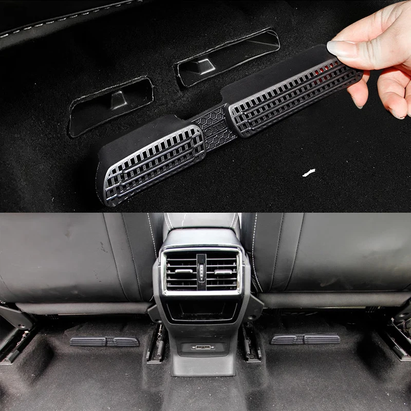 Car A/C Air Vent Cleaner Grille For SEAT Ateca Tarraco FR Rear Vent Under Seat Air Conditioner Outlet Exhaust Covers Accessories