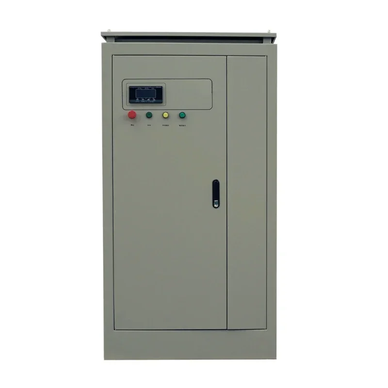 Automatic Three phase 380V Regulator 150KVA copper motor vertical compensation voltage stabilizer with casters