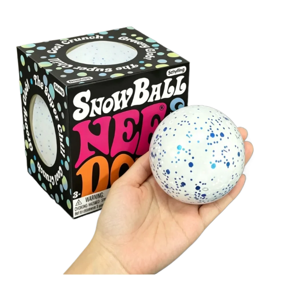 Neues Produkt NeeDoh Schneeball-Crunch Stressabbau-Spielzeug Knuspriger Quetschball Sensorisches Spielzeug für Erwachsene