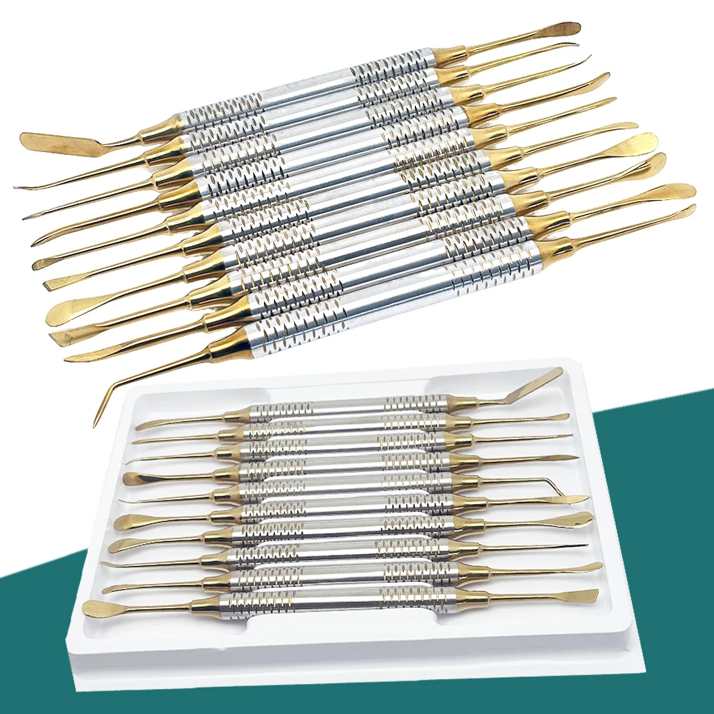 

10 шт., стоматологический сепаратор периодического лифта, инструмент для разветвления перисталя для отражания, втягивания и хирургии имплантата, набор