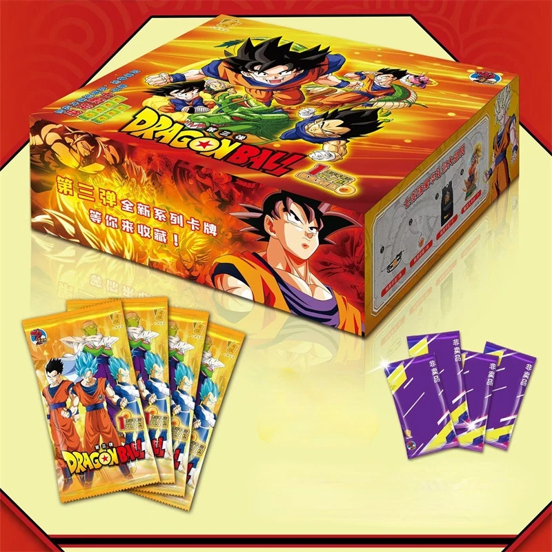 Dragon Ball Card Son Goku Rare Bronzing SP Flash Card SSR Gold Card Deluxe Collector\'s Version Anime Character Cards Kids Gifts