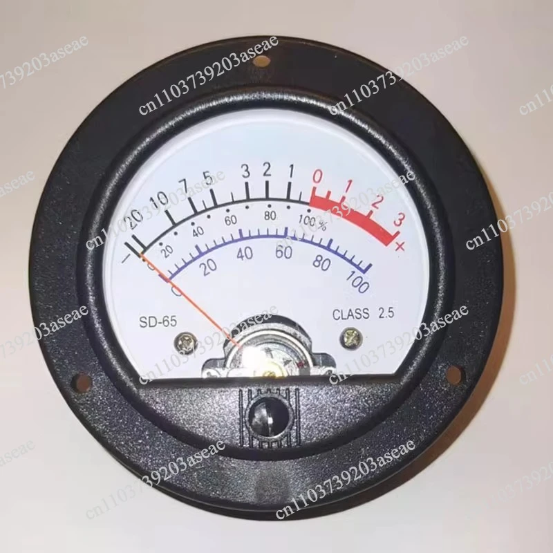 Retro dial meter vu instrument current meter with yellow backlight SD-65 round black analog meter head