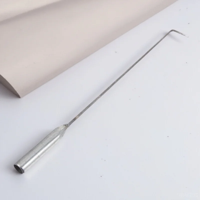 

1pcs Coal Hook Long Handle Iron Fire Poker For Outdoor Barbecue Home Fireplace Multi-Function Camping Tool