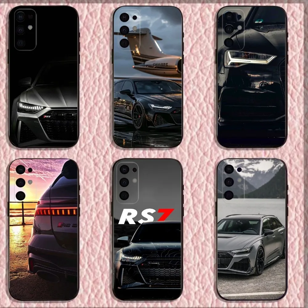 

R-S 6 7 sport car Phone Case For Samsung S25,S24,S21,S22,S23,S30,Ultra,S20,Plus,Fe,Lite,Note,10,9,5G Black Cover