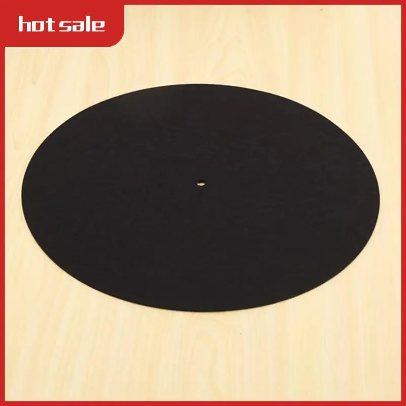 10 pièces Ultra-mince antistatique Lp vinyle platine tocadiste tapis pour phonographes plat doux tapis enregistrement Slipmat tapis