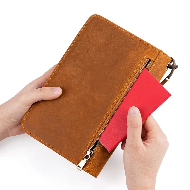 

Travel Wrist Leather Cigar Box Set - 5 Pack Cigarette Holder with Lighter And Pen Case - Premium Cigar Accessories Organizer