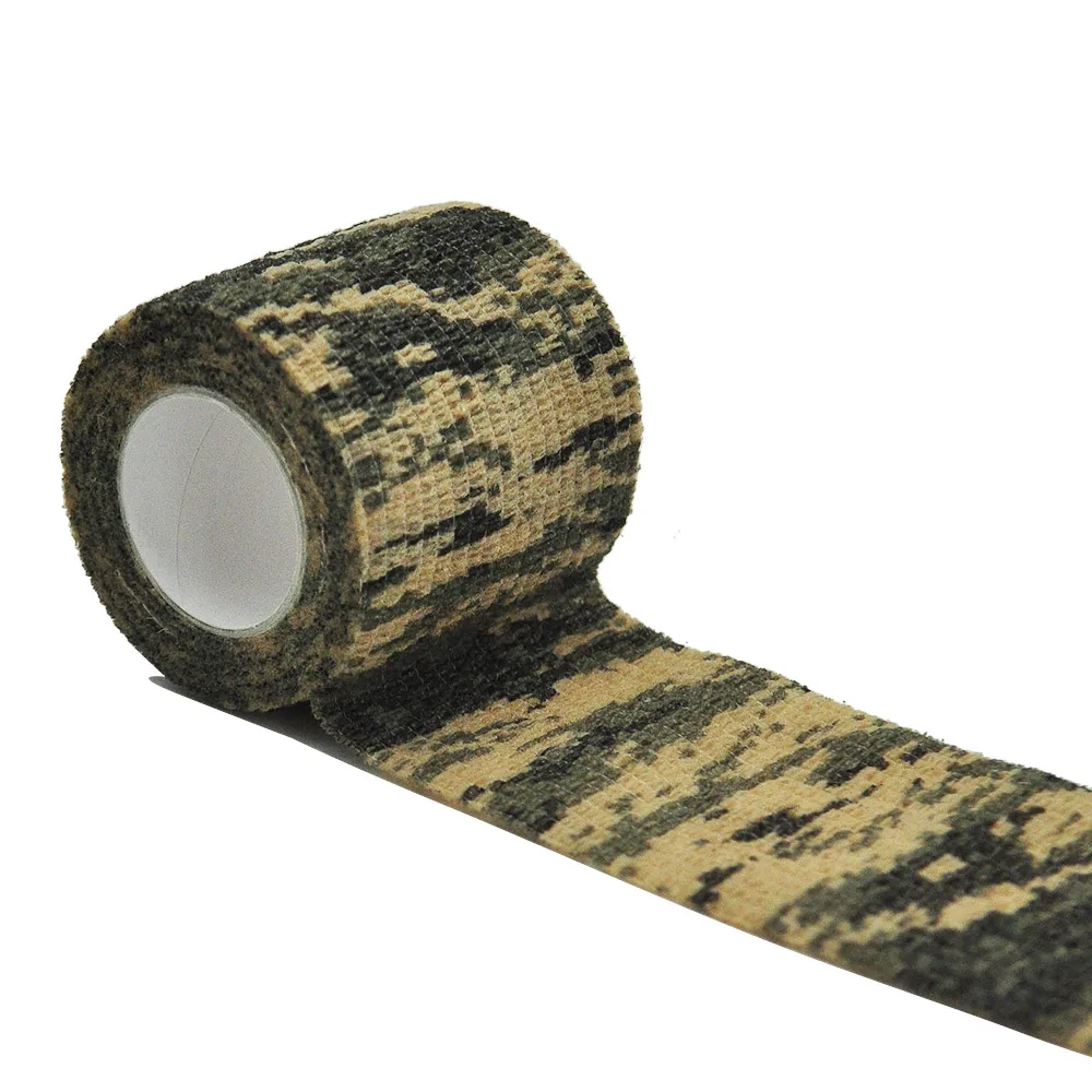 1 Roll 5*450cm Disposable Self-adhesive Flex Elastic Camouflage Bandage Tattoo Handle Grip Tube Wrap Elbow Stick Motion Tape