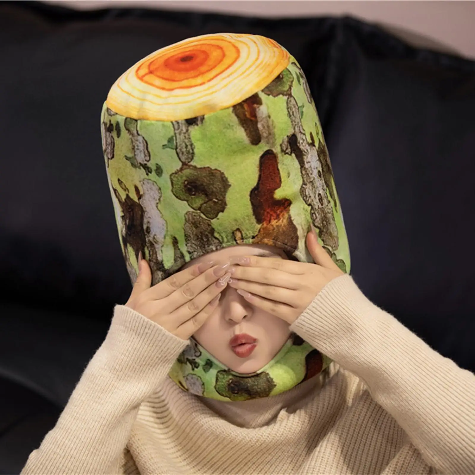 Cosplay Baumform Kopfbedeckung Neuheit Niedlicher Plüschhut für Maskerade Damen Herren