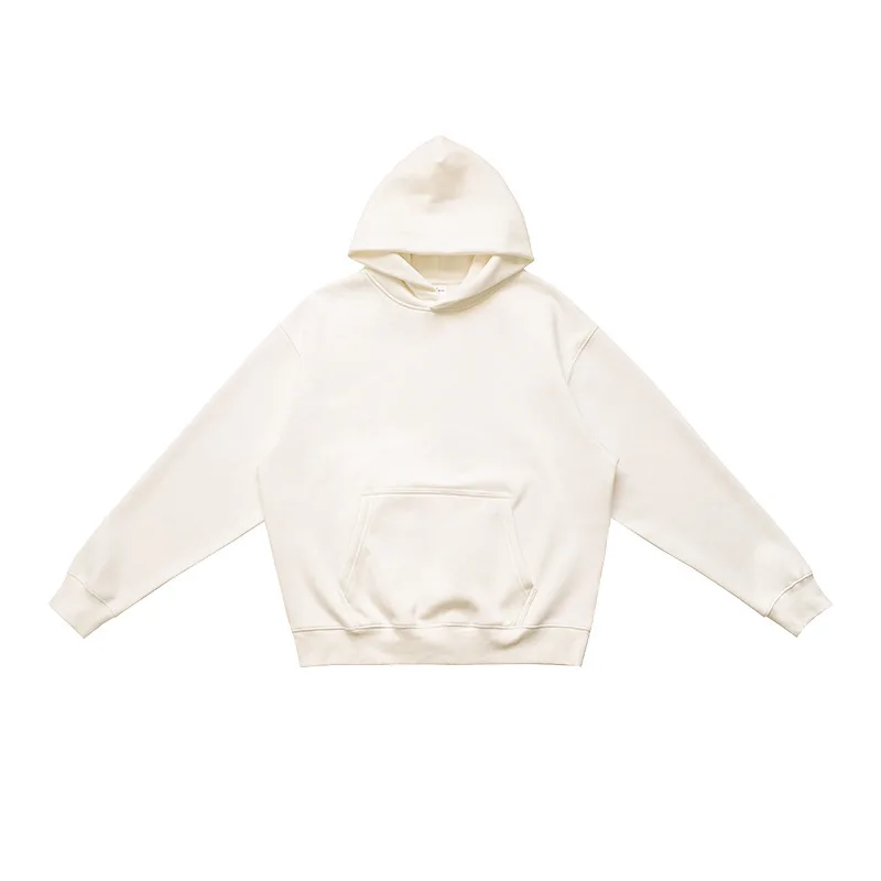 

DAVIDSHAO Европейский размер США, высокое качество, уличная роскошная 500 г, тяжелый теплый пуловер большого размера, однотонный флисовый мужской женский свитер с капюшоном