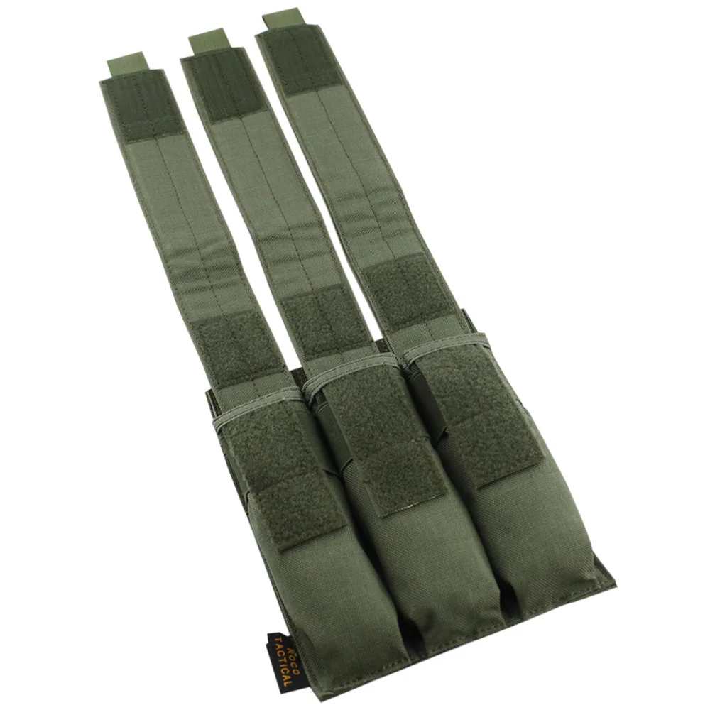 VULPO Triple Mag Pouch MOLLE – Bolsa táctica modular Airsoft/Caza - imagen 4